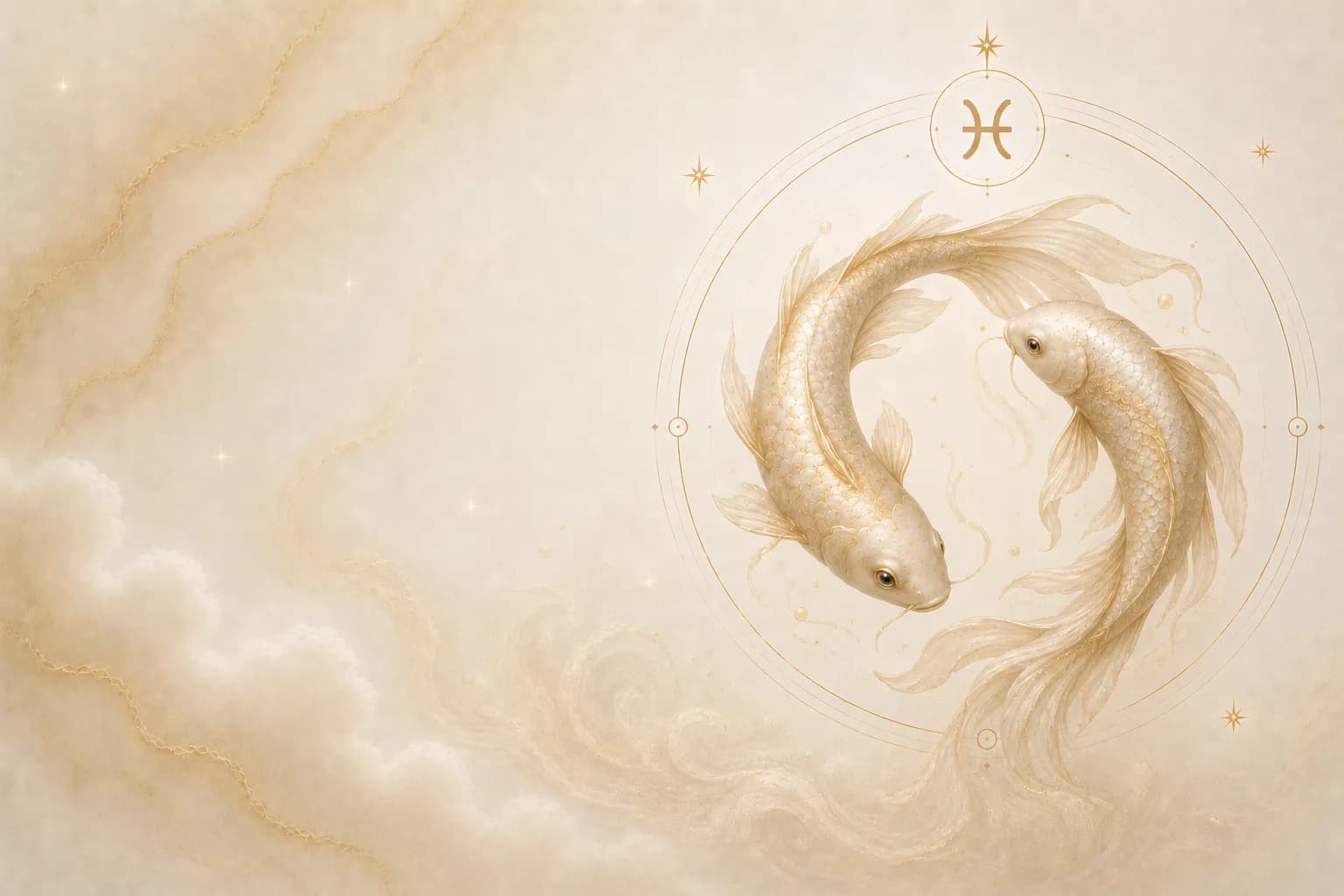 Pisces Zodiac Astronomical Illustration