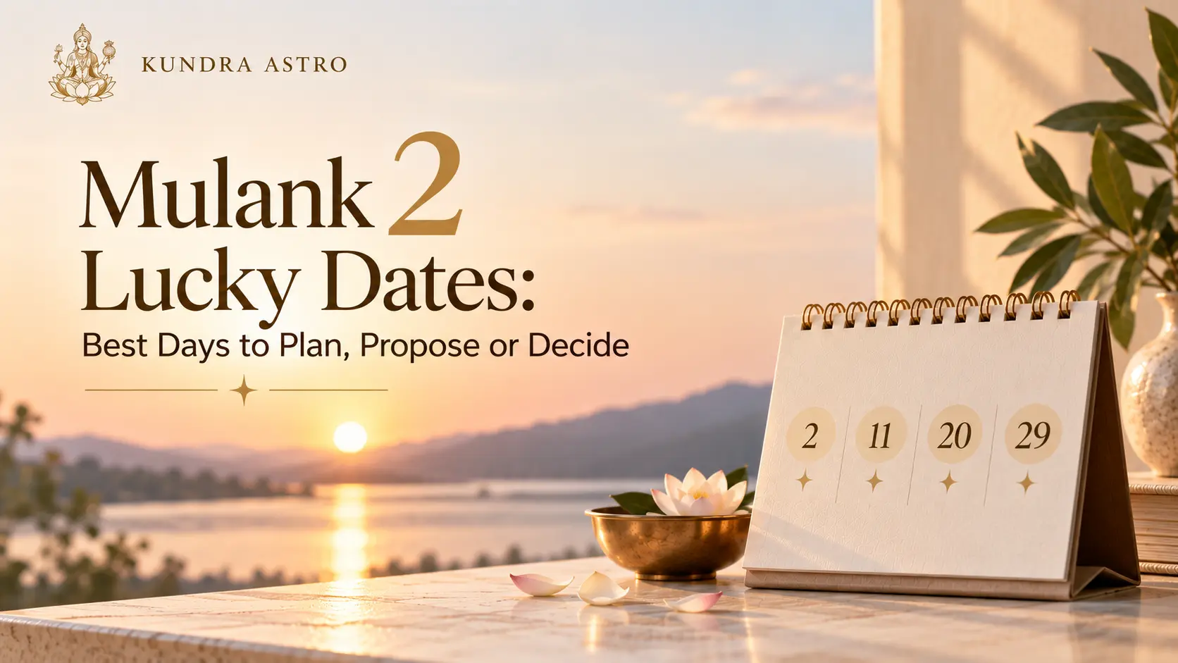 Mulank 2 Lucky Dates: Best Days to Plan, Propose or Decide