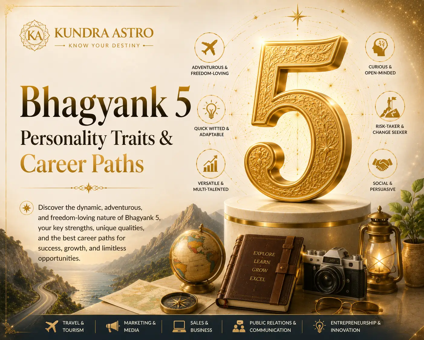 Bhagyank 5: Personality Traits, Destiny, and Numerology Analysis