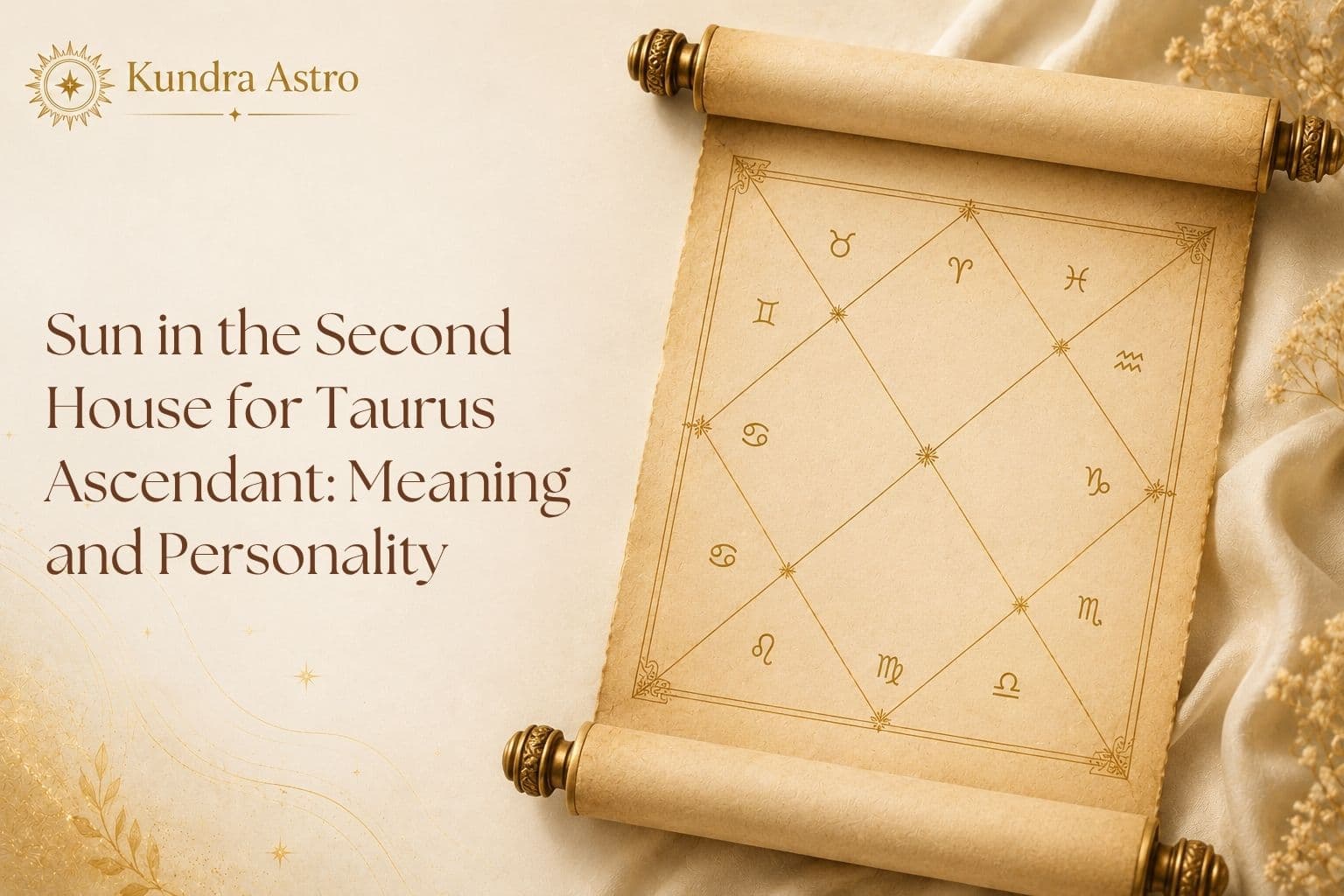 Sun in the Second House for Taurus Ascendant: Meaning and Personality