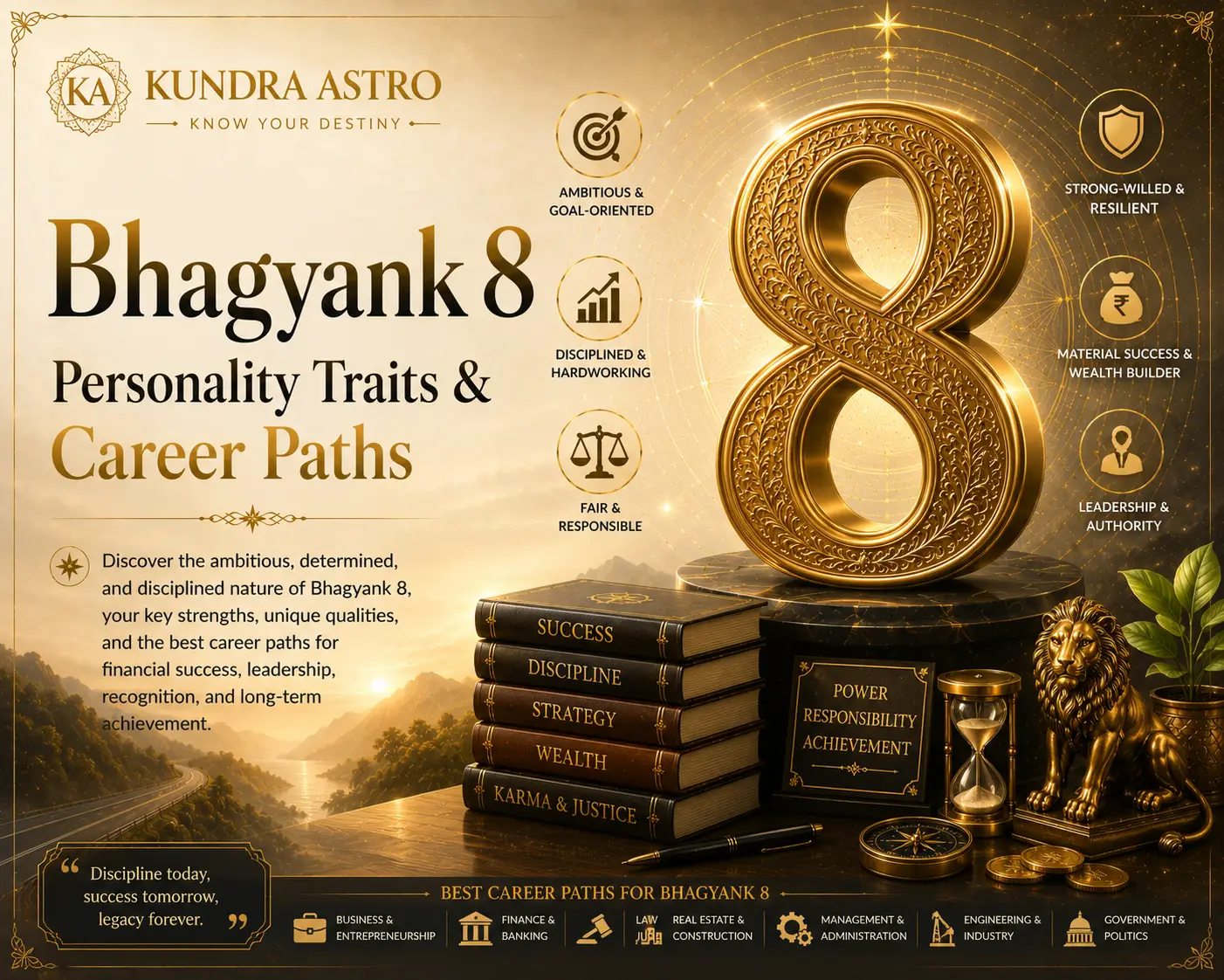 Bhagyank 8: The Complete Guide to Personality, Career, and Wealth