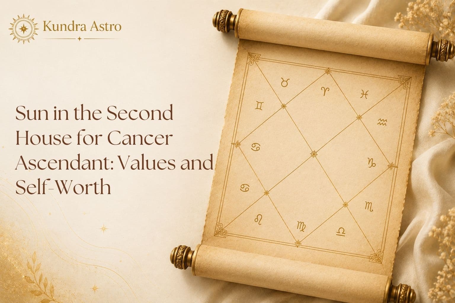 Sun in Second House Cancer Ascendant: Your Guide to Resources and Values