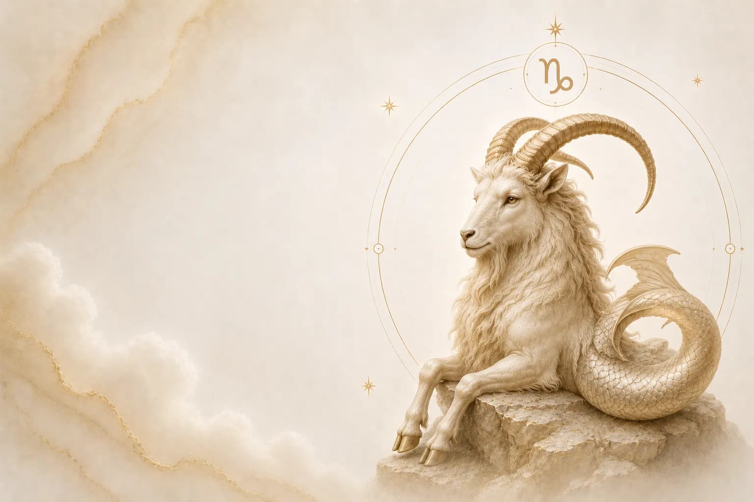 Capricorn Zodiac Astronomical Illustration