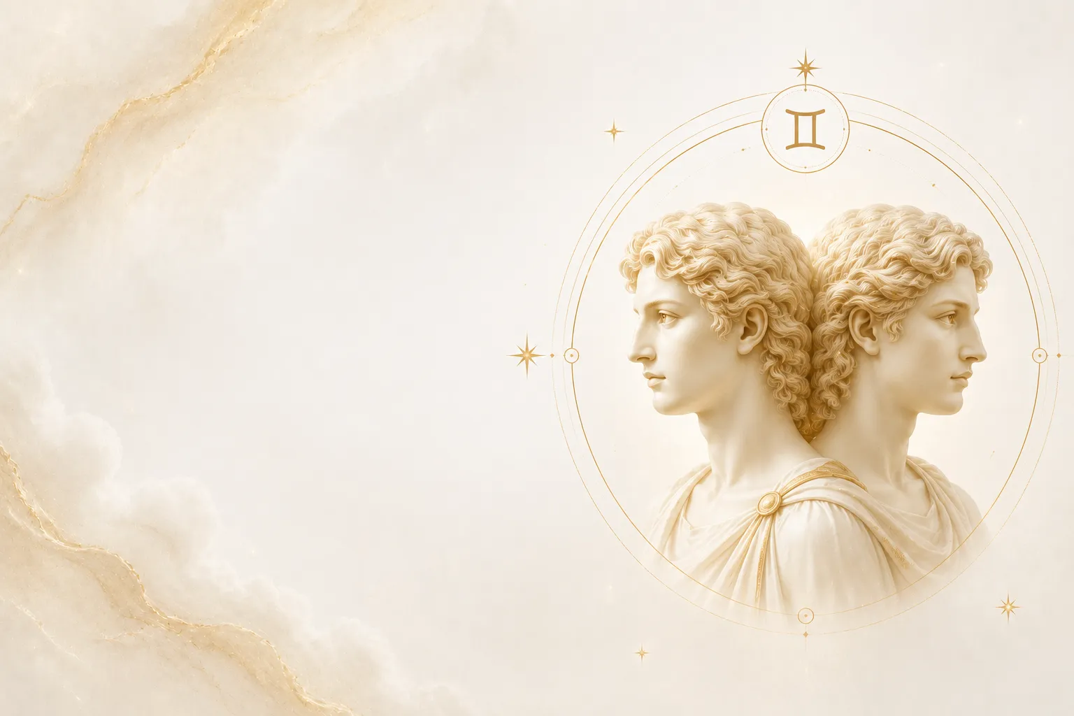 Gemini Zodiac Astronomical Illustration