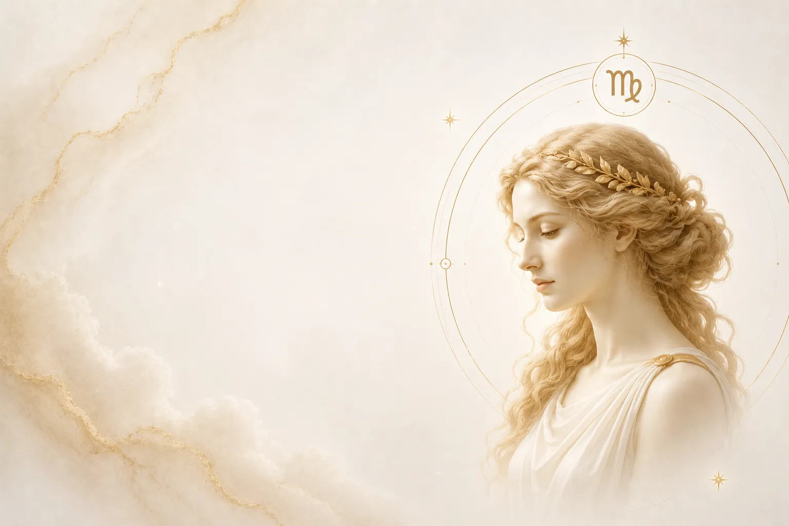 Virgo Zodiac Astronomical Illustration